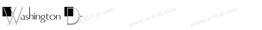 Washington D字体转换